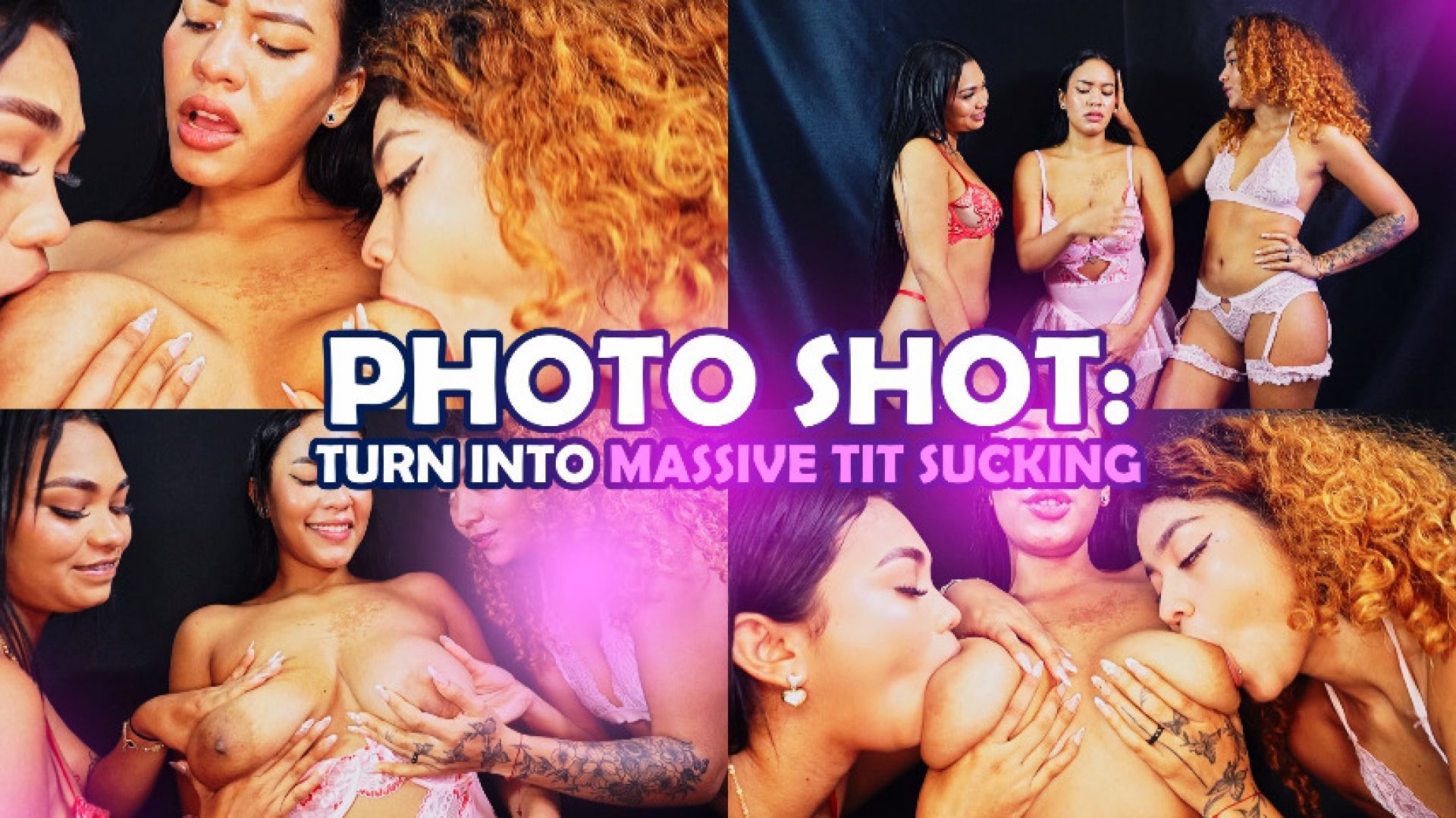 PHOTO SHOT TURN INTO MASSIVE TIT SUCKING