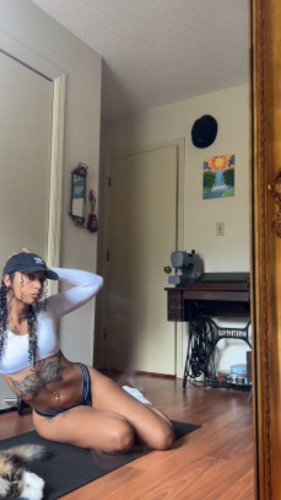 stretching out for middle splits