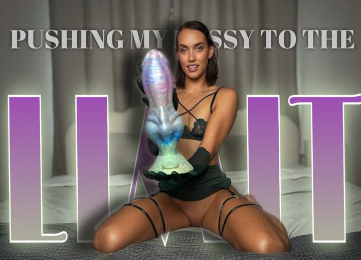 Watch me struggle... seriously pushing my pussy to the limit