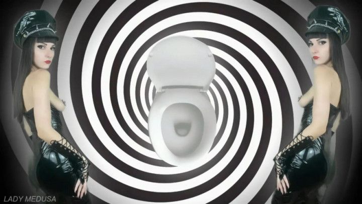 Human toilet humiliation fantasy - inhale, ******** loop
