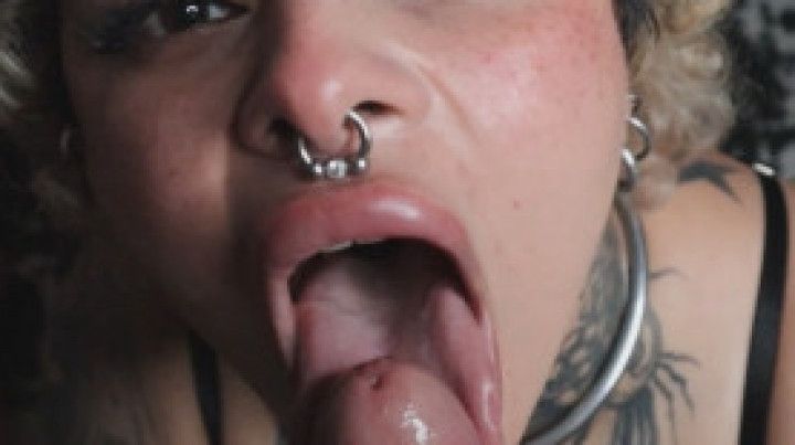 POV Blowjob with a Split Tongue