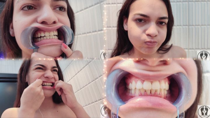 4K DENTAL HYGIENIST ROUTINE MOUTH FETISH CLOSEUPS NAKED