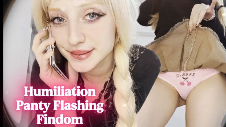 Making Fun of Your Leaky Wallet - Upskirt Tease // Humiliati