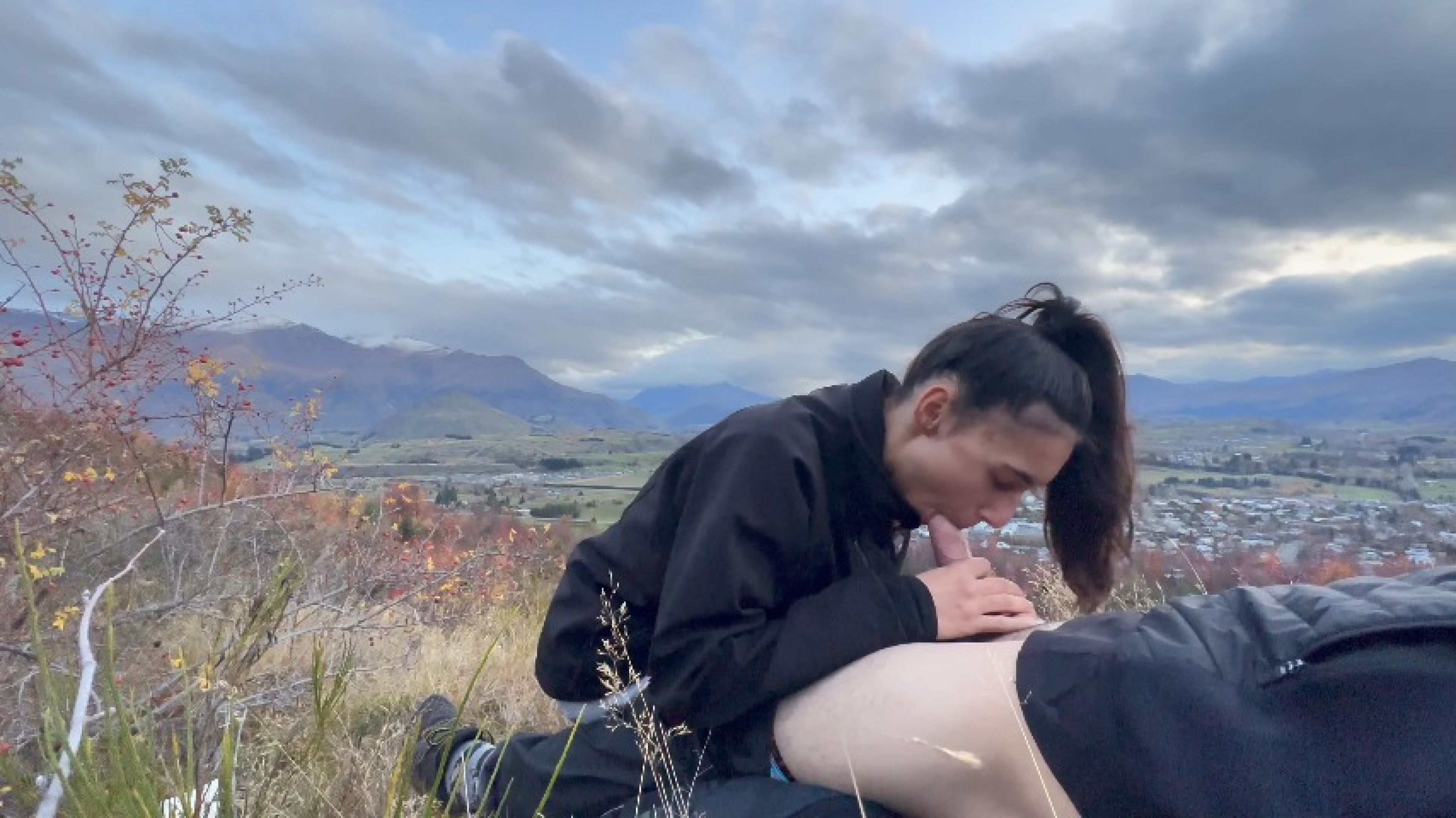 Mountain Hiking Blowjob &amp; Swallow
