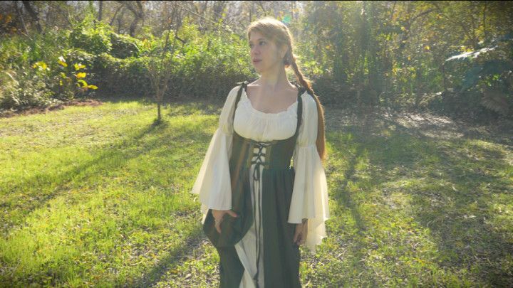 Trad wife outdoors