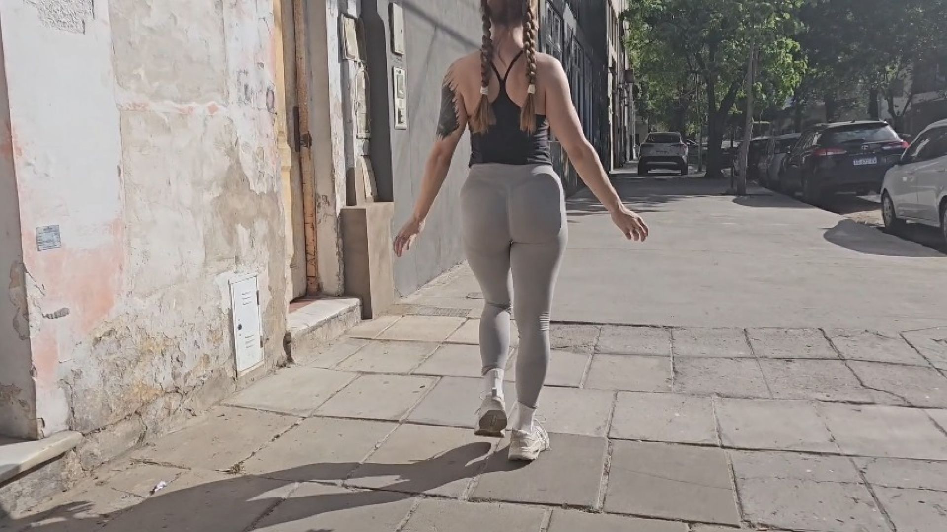 walking on the city