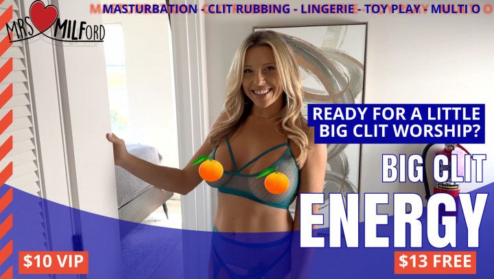 Big Clit Energy - Closeup Big Clit Solo Masturbation