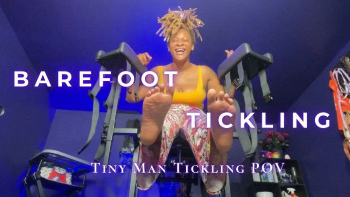 Barefoot Tickling Giantess Foot Tickling POV
