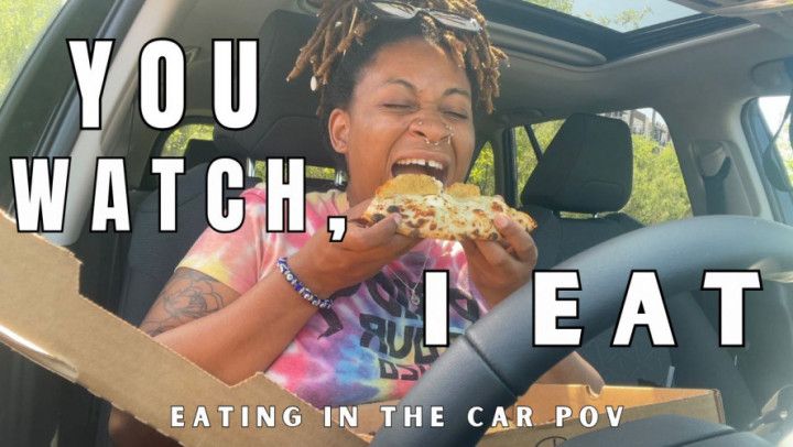 You Watch, I Eat - Temptress Mango Eating In The Car POV