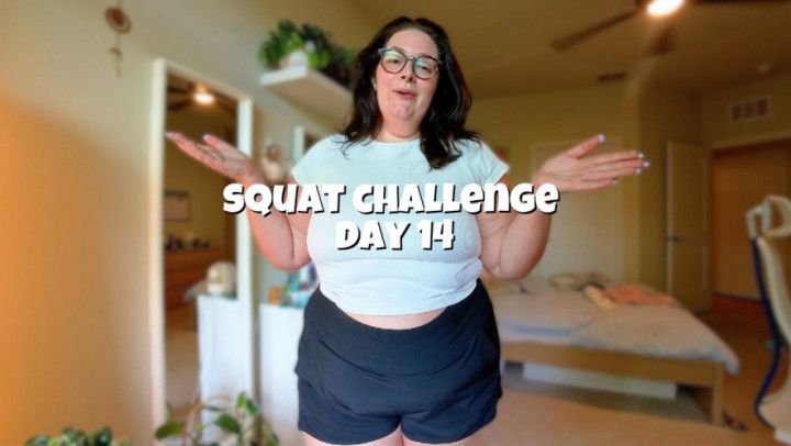 day 14: outdoor walk + squats
