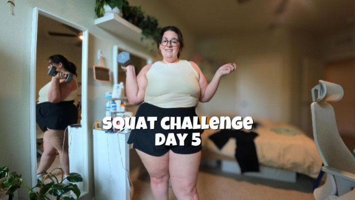 Day 5: Back Home with Dumbbell Squats Plus Size Gains