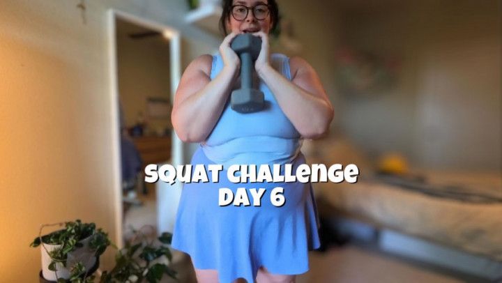 Day 6: Thick Girl Squat Challenge Weighted Booty Gains