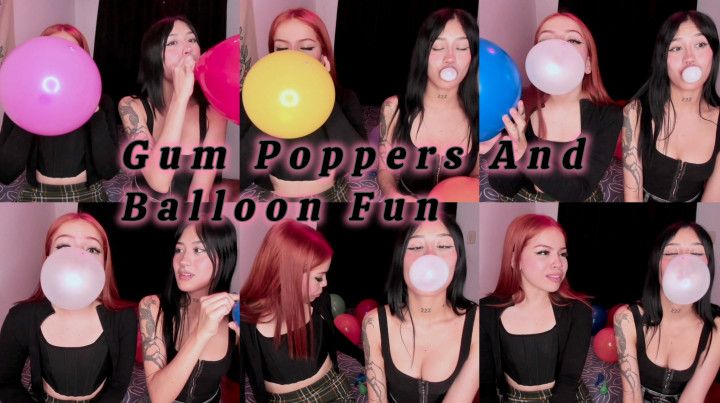 Gum Bursting And Balloon Fun