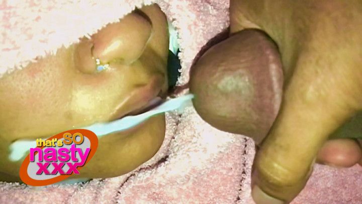 SLOMO GOOEY THICK CUM FACIAL WHILE "ZZZ" - TSNXXX S01E10