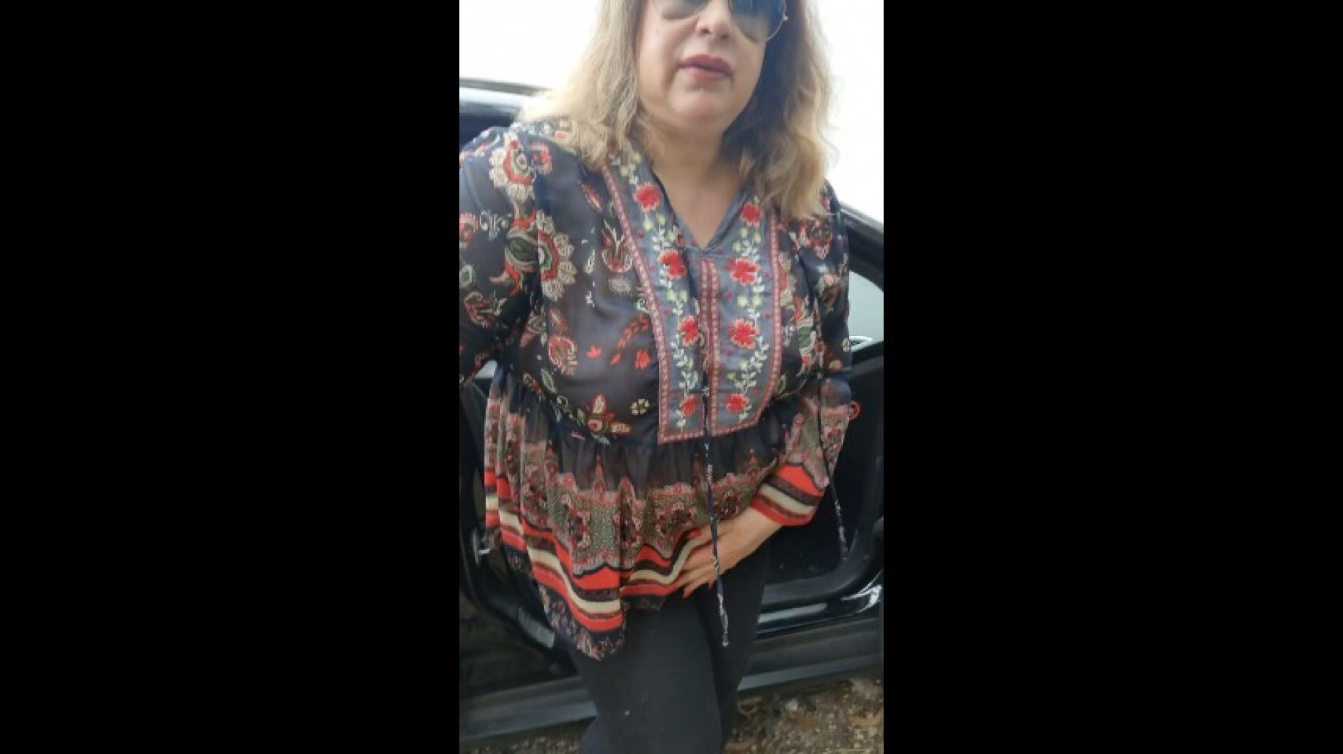 Pee Desperation car/side of the Road