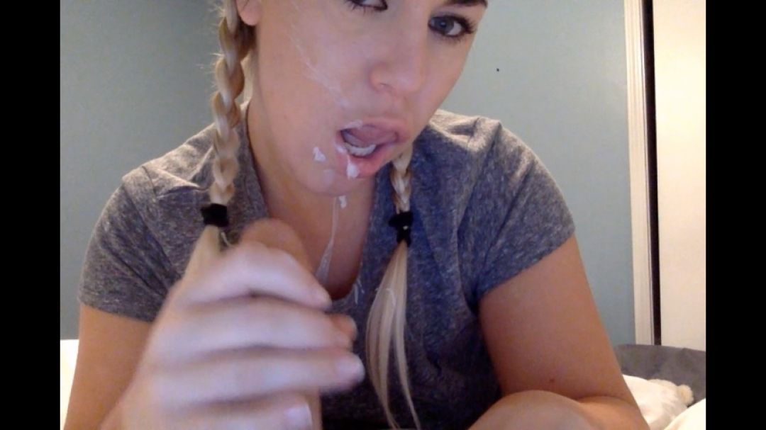 Step-Mom Watches step-Daughter Give step-Daddy A Blowjob