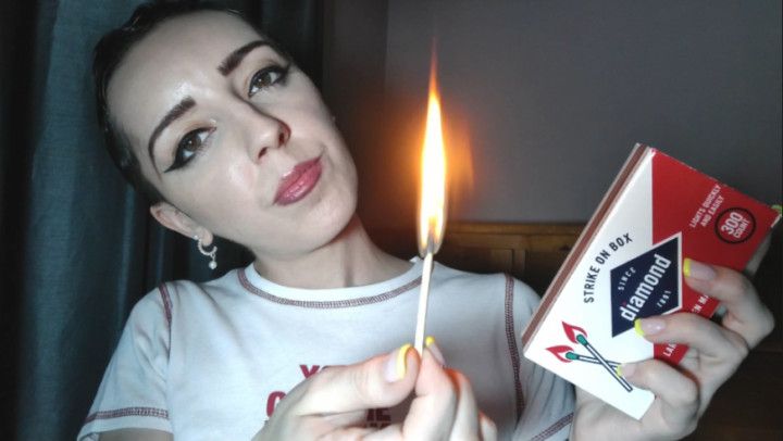 RixyRose Lighting Matches ASMR No Talking