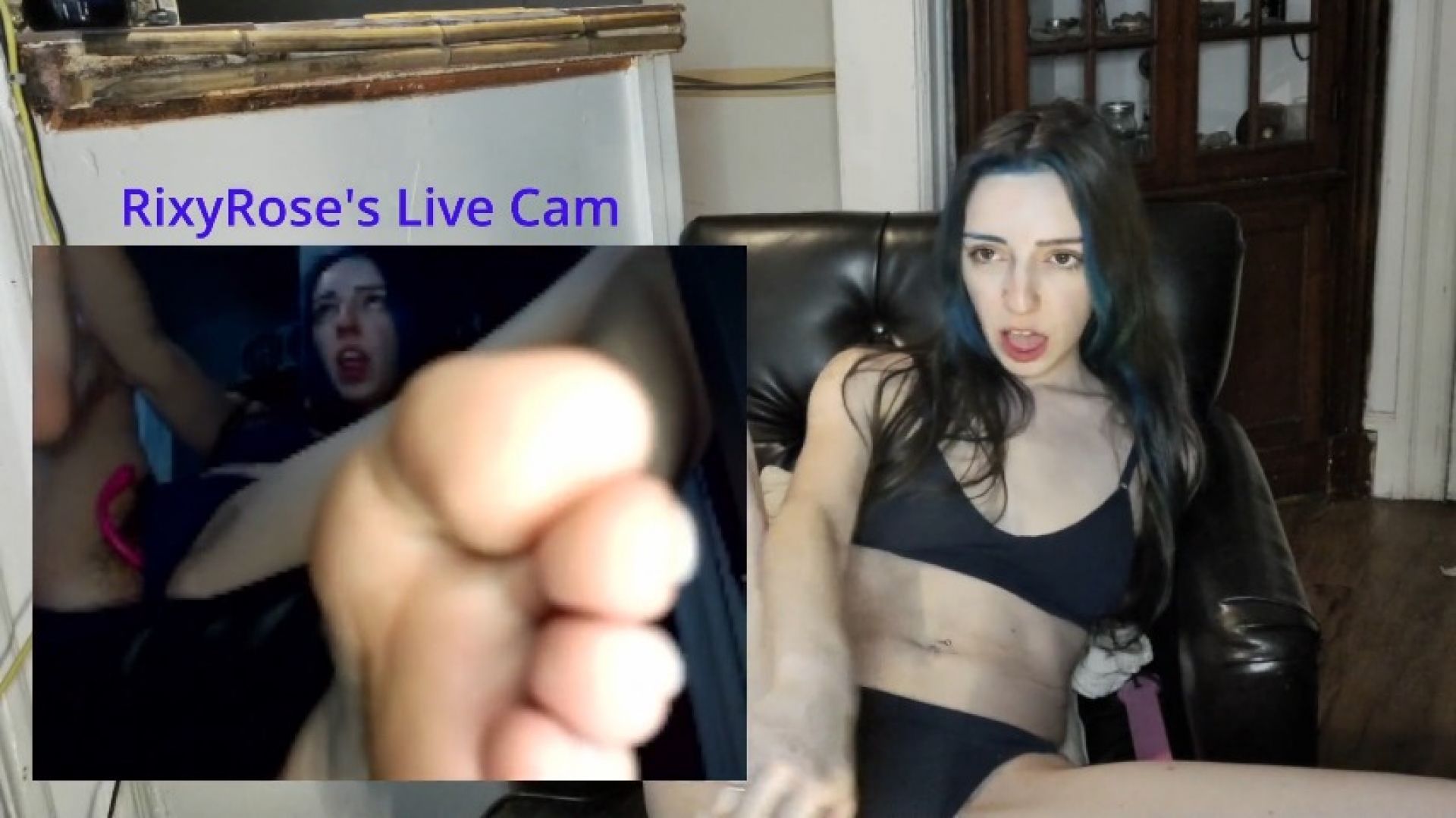RixyRose Recorded LIVE Stream Feb 24 FOOT FETISH