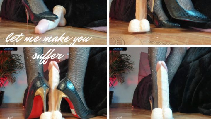 Your goddes dominates and steps on your cock