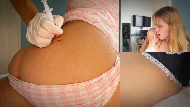 BDSM / Patient gets injections in the ass