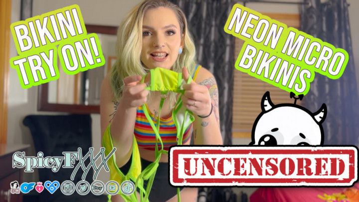 Uncensored bikini try on haul with SpicyFXXX