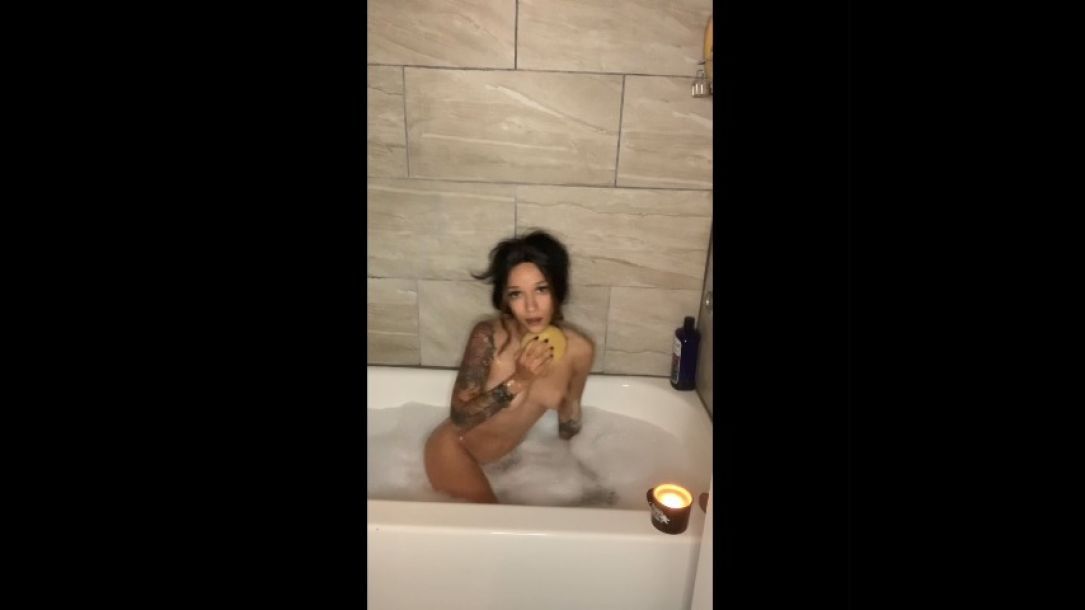 catching step-mom in the bathtub