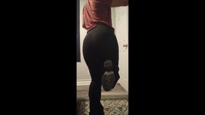Yoga pants and dirty boots SFW