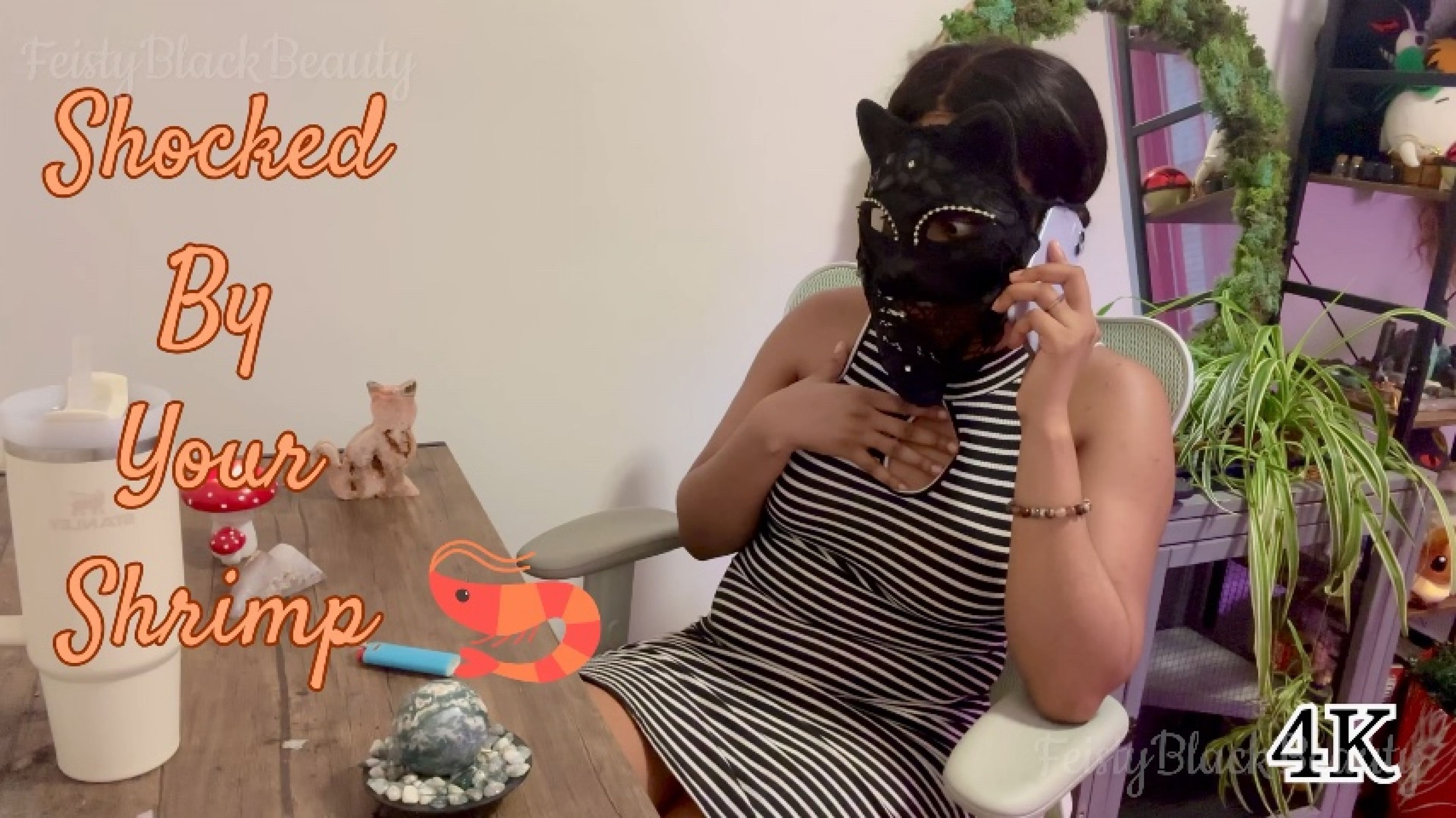 Shocked By Your Shrimp: Ebony Femdom SPH 4K