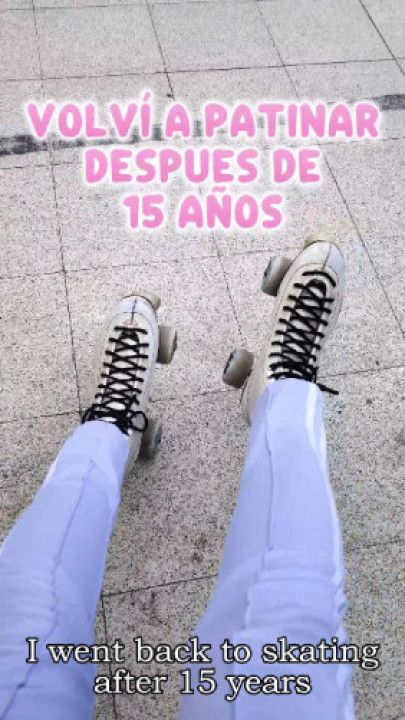 Girl skating in the park - After 15 years