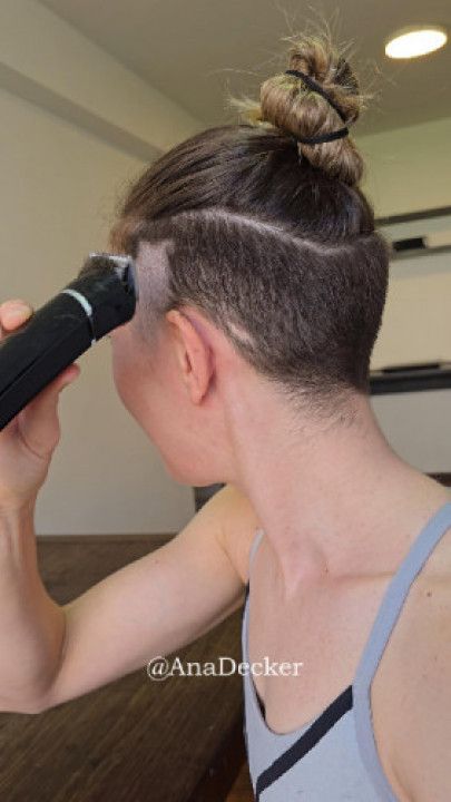 SHAVING MYSELF - Shaved pretty girl - Hair Fetish