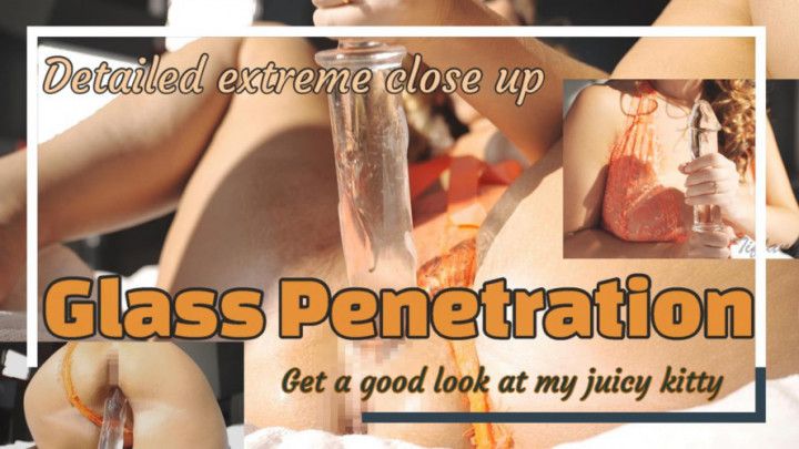 Big Glass Ram Rod in my Hot Wet Milf Pussy