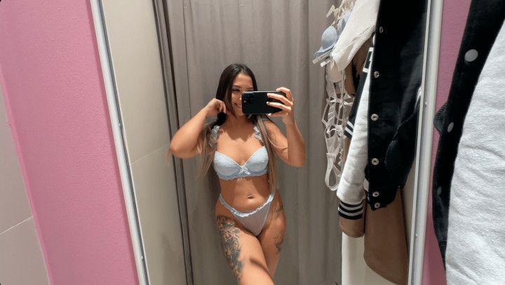 Try on haul in public but I brought my dildo AND squirted