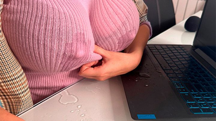 Hot step-Mother Seduces step-Son in the office