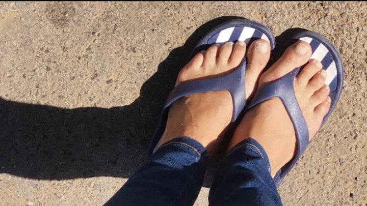 Preparing feet before salon