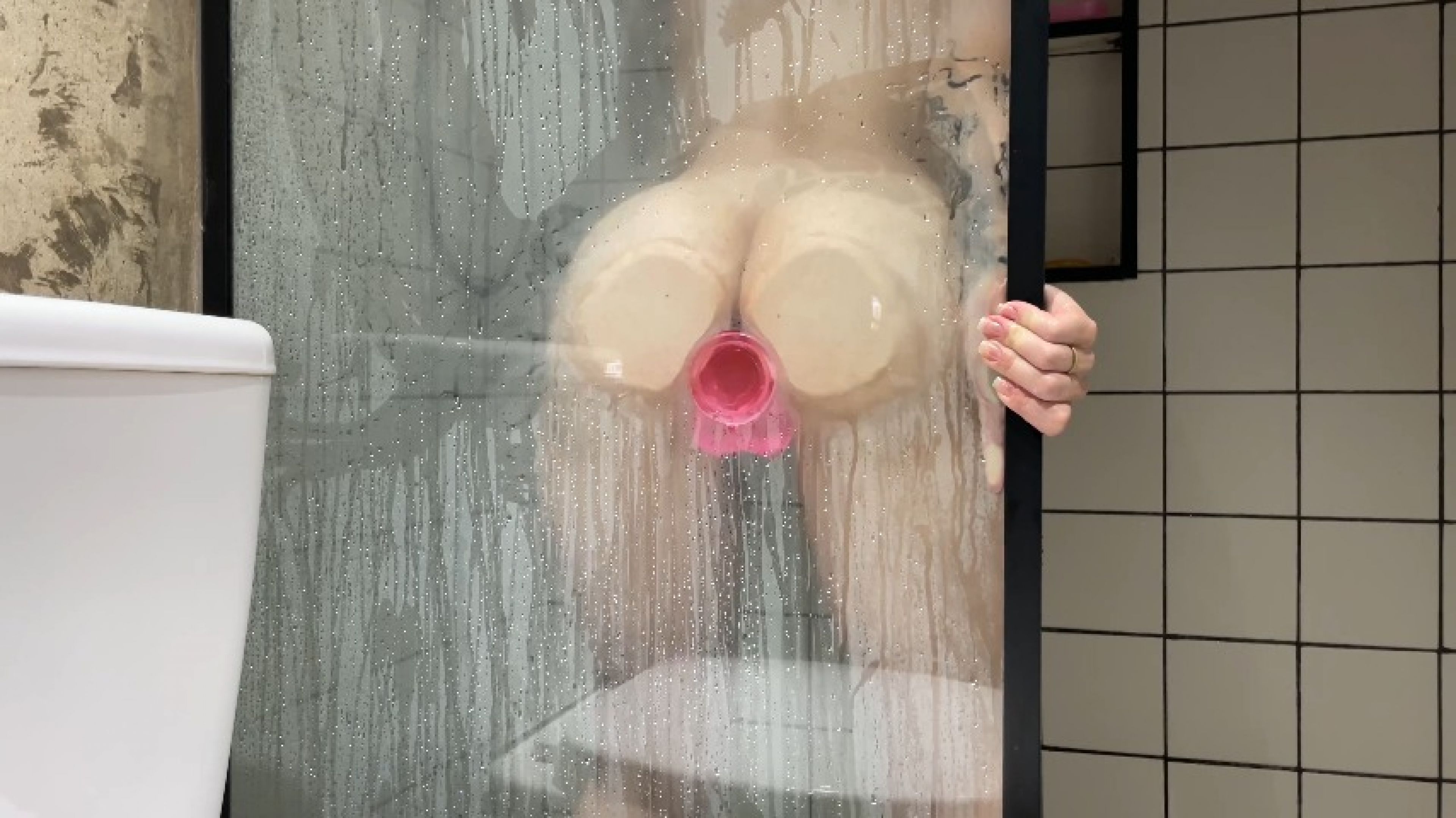 playing in the shower after a long day