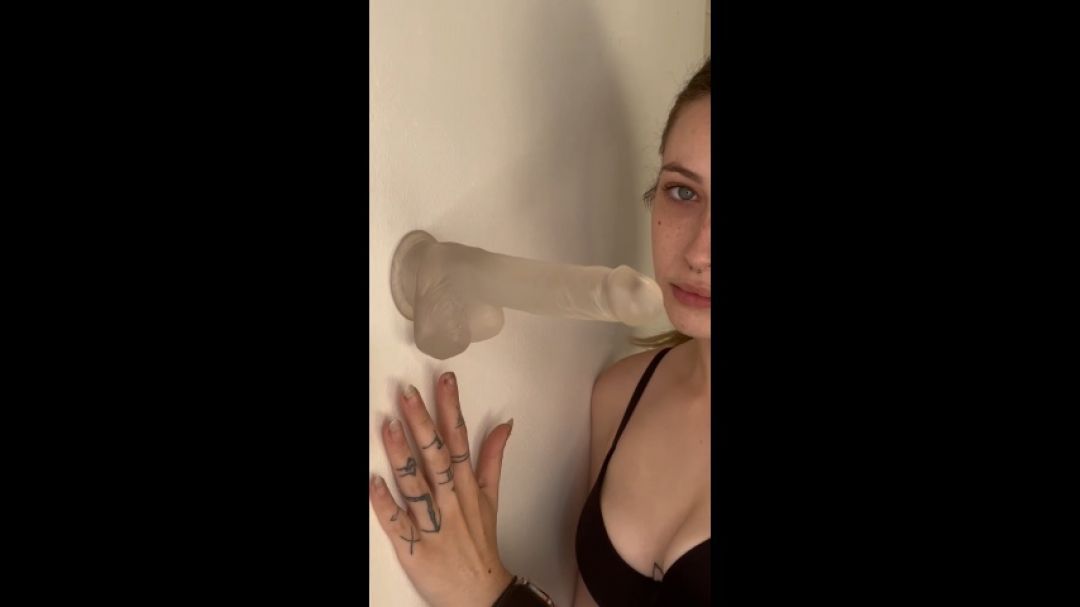 Spit and drool sliding all the way down my body