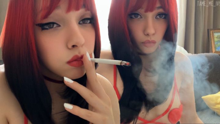 Smoking Close Up by step-Mommy Egirl