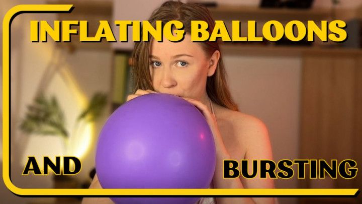 INFLATES BALLOONS until  burst