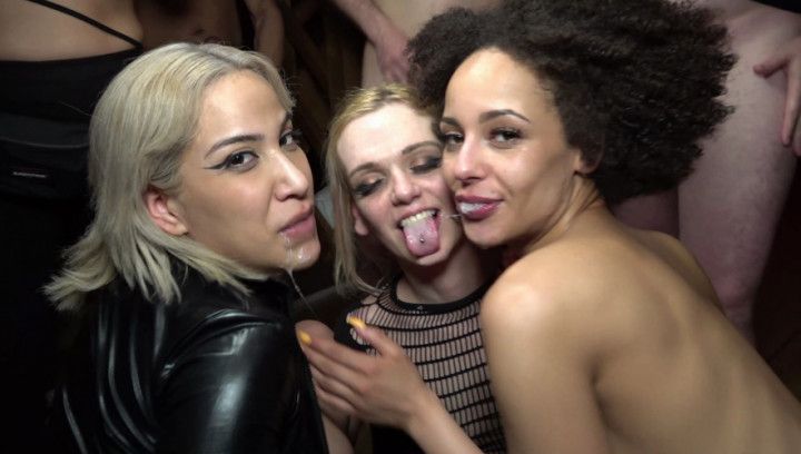 Gangbang orgy group sex with Lia + Rebell + Didi Devil
