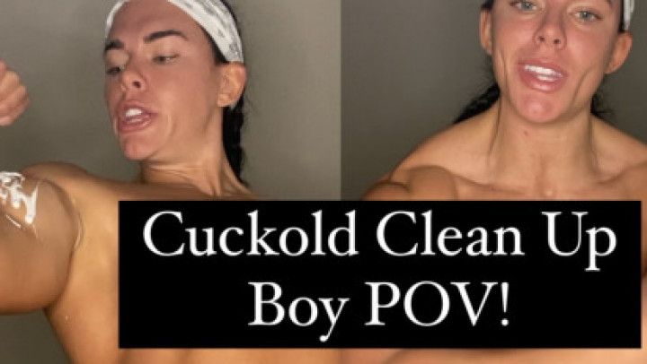 Clean the Cum off my Bicep, Cuck Boy