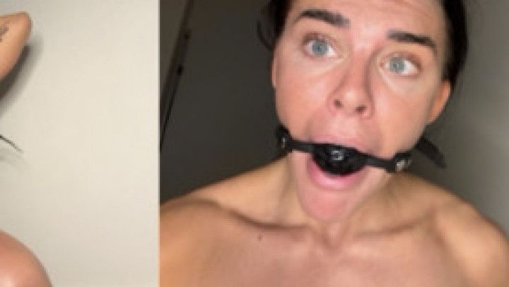 Ball Gag Masturbation & JOI Dirty Talk