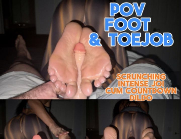 POV FootJob, ToeJob & JOI