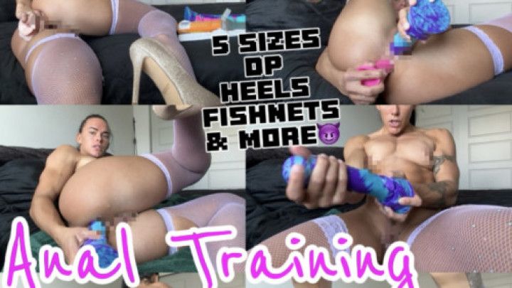 Double Stuffed! Size Me Up Solo Anal Dildo Training