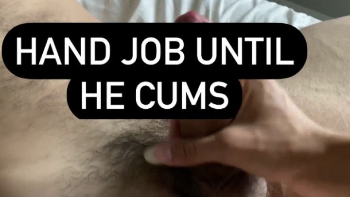 Hand Job Until He Cums, Long Nails