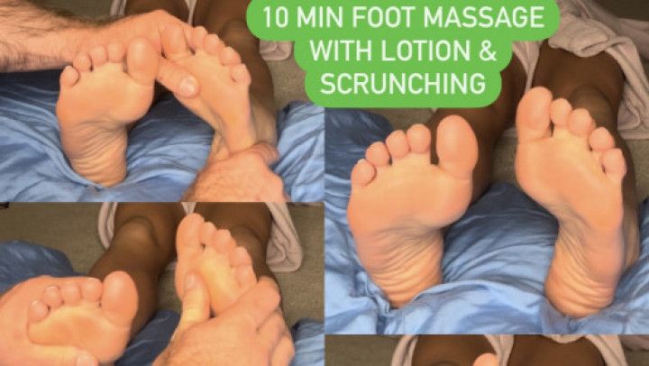 Relaxing Lotion &amp; Scrunching Foot Massage