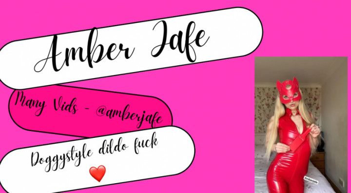 Doggystyle dildo fuck