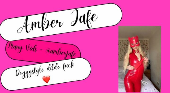 Doggystyle dildo fuck