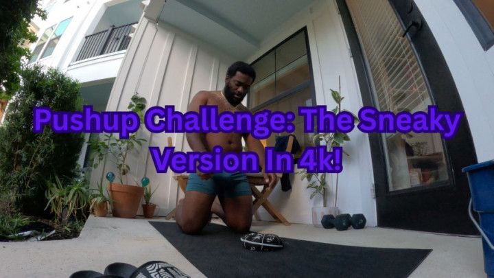 Pushup Challenge: The Sneaky Version In 4k