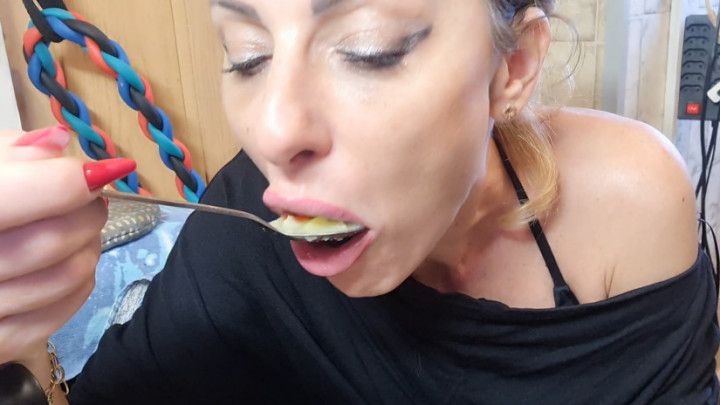 asmr sounds while eating soup