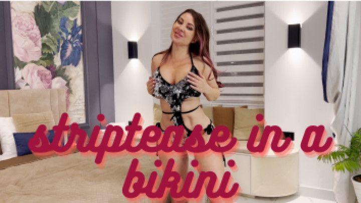 striptease in a bikini